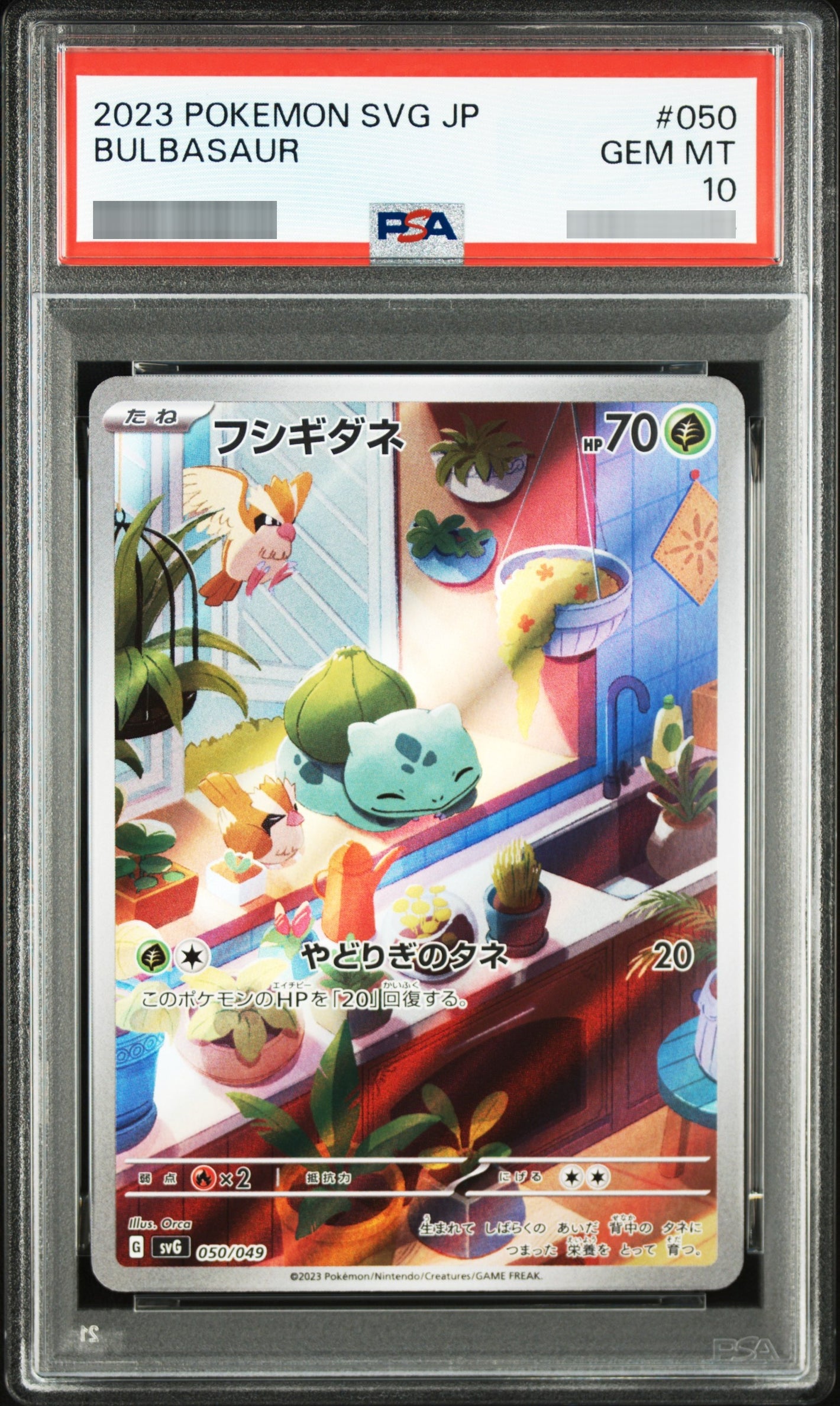 【PSA10】フシギダネ(AR仕様)[SVG] - 050/049