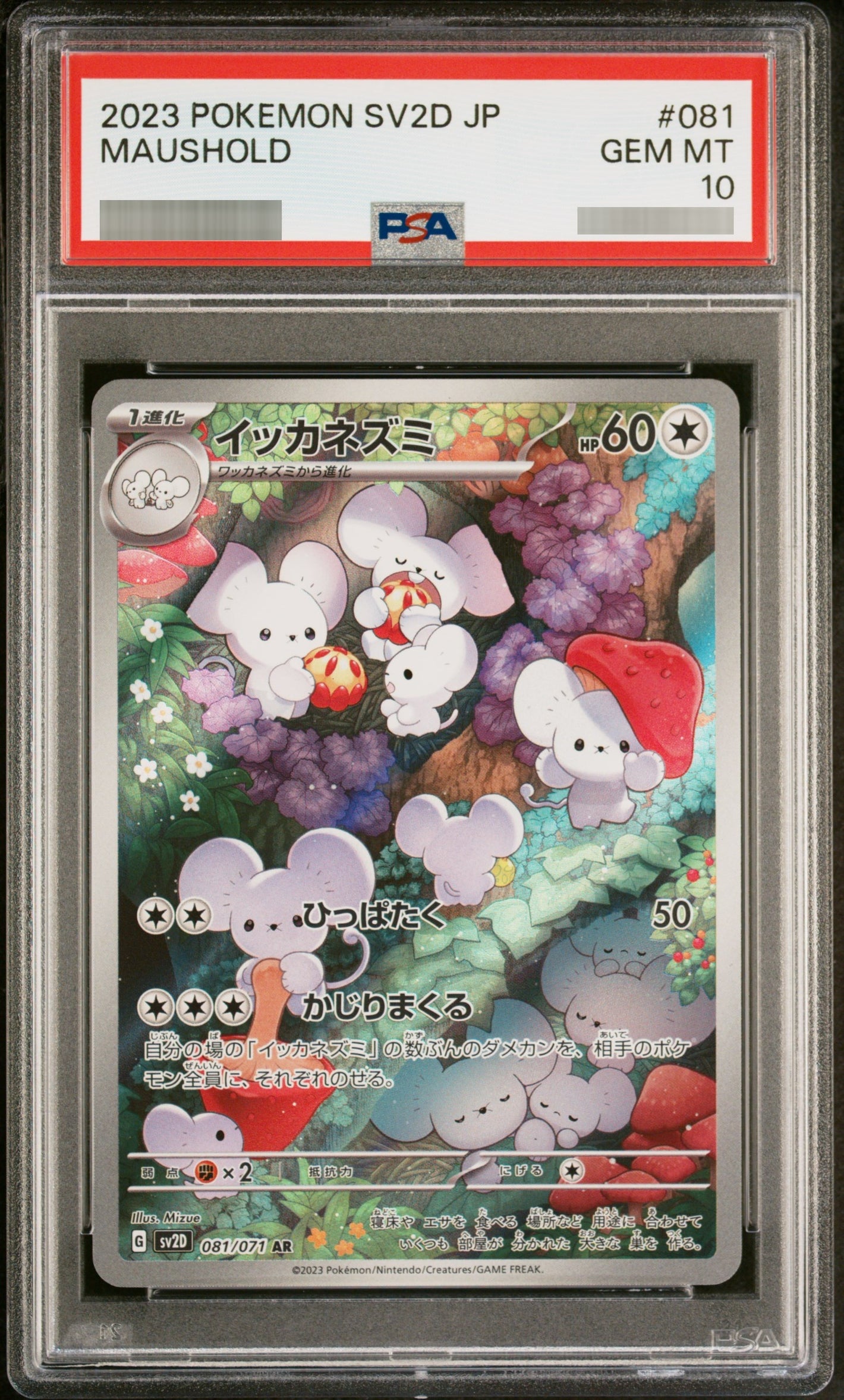 【PSA10】イッカネズミ[SV2D] AR 081/071