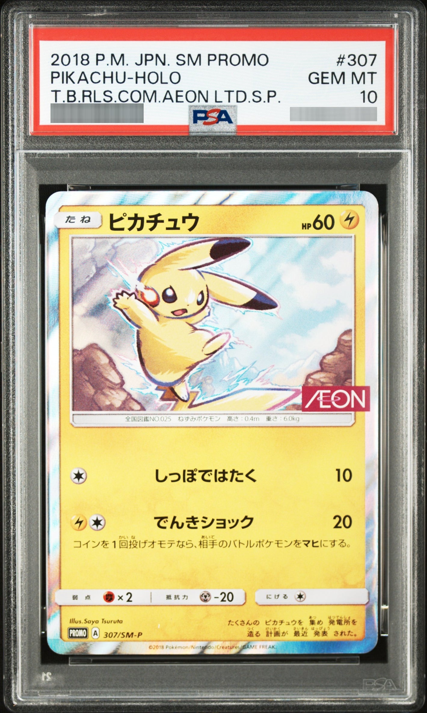 【PSA10】ピカチュウ【IEON】 P 307/SM-P