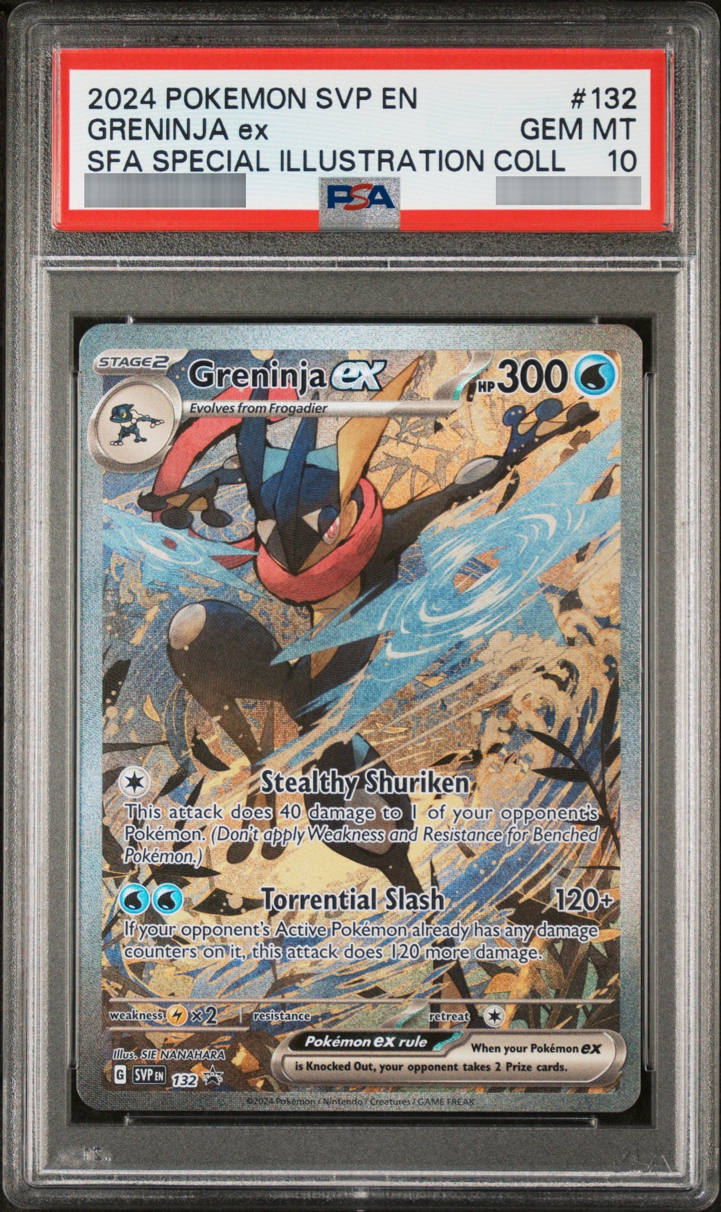【PSA10】ゲッコウガex(英語版)[SVPEN] P 132