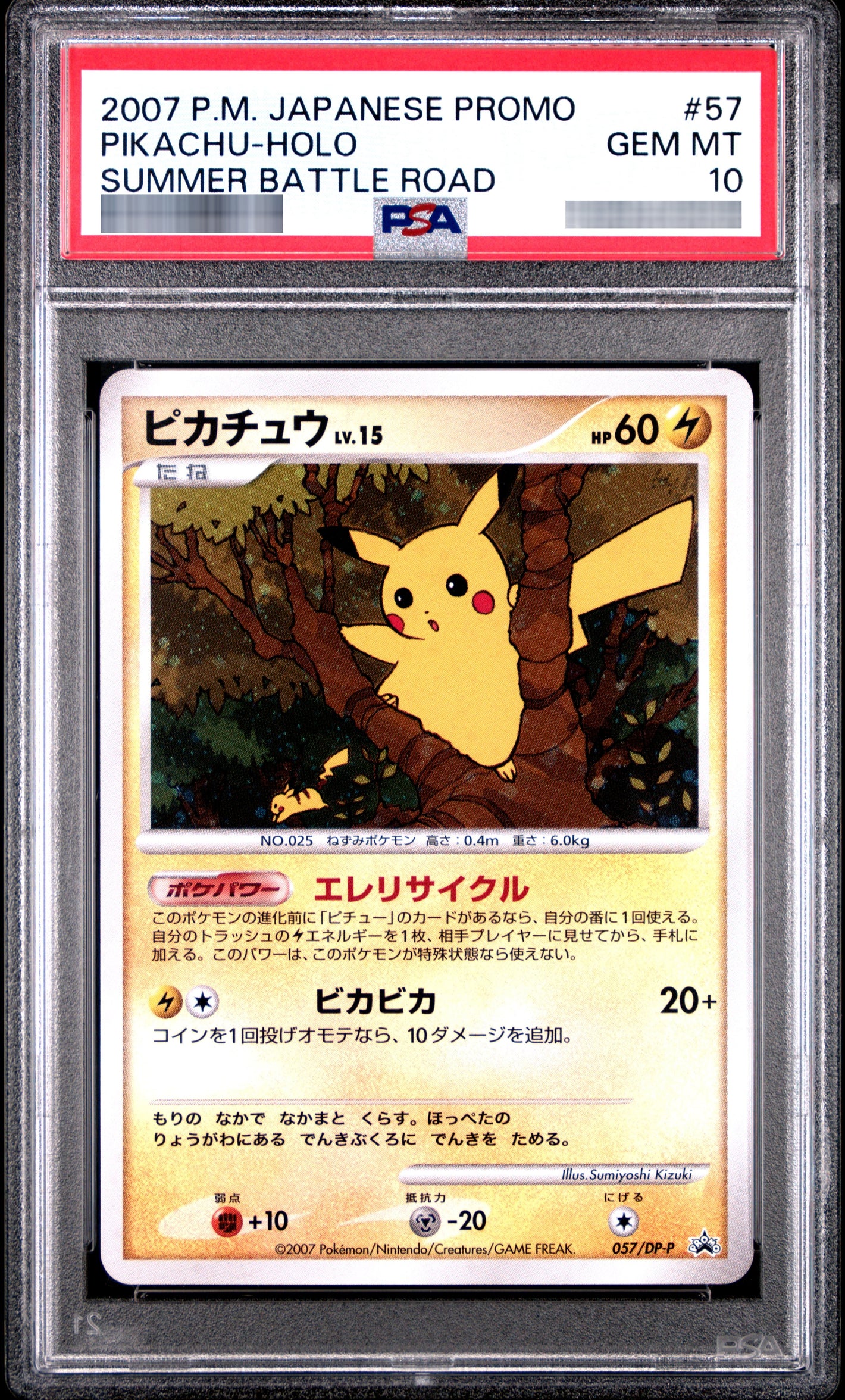 【PSA10】ピカチュウ[その他] P 057/DP-P