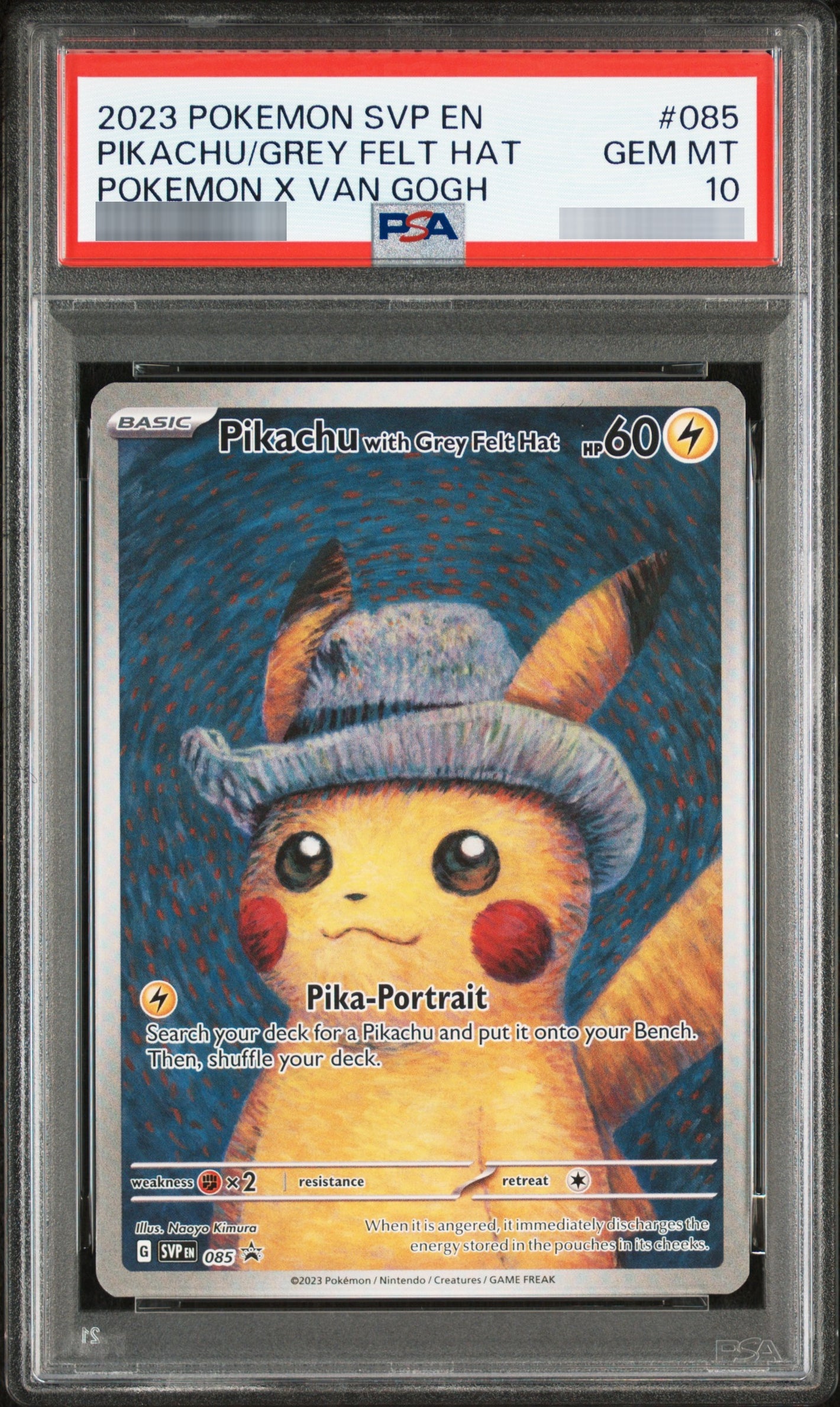 【PSA10】ゴッホピカチュウ(英語版)[SVPEN] P 085/SV-P